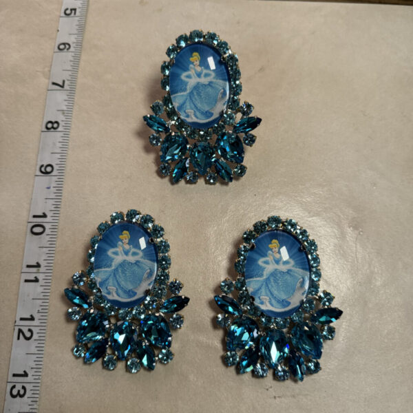 Clip Backs - Cinderella Earring & Ring Set