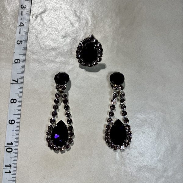 Clip Backs - Purple "Sweet Wisper" Earring & Ring Set