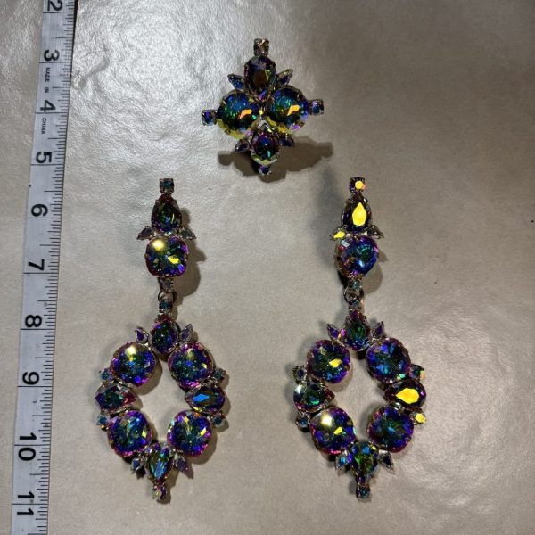 Clip Backs - AB Earring & Ring Set