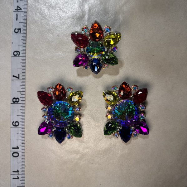 Clip Backs - Pride Cluster Earring & Ring Set