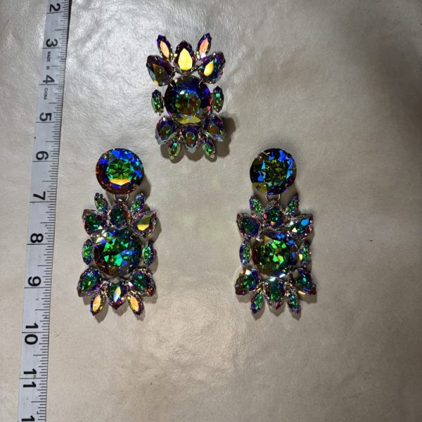 Clip Backs - AB "Precious" Earring & Ring Set