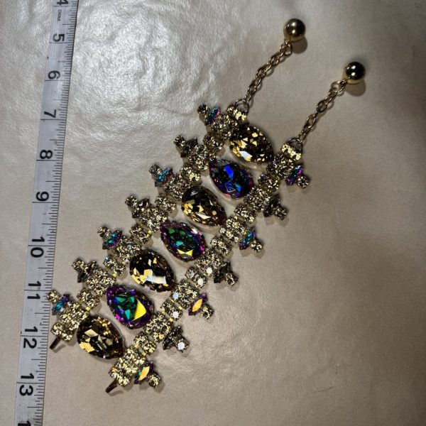 Bracelet - Golden Shadow & AB - 7in.