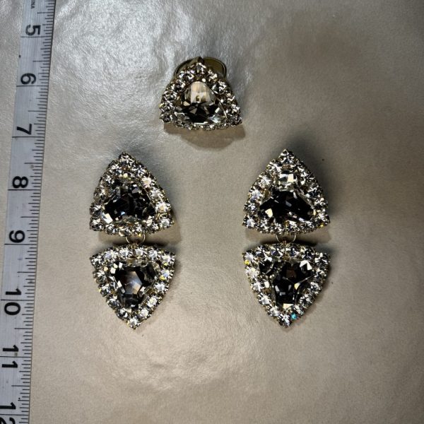 Clip Backs - Crystal Shine Earring & Ring Set