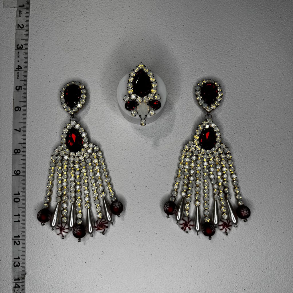 Clip Backs - Holiday Blend Waterfall Earring & Ring Set