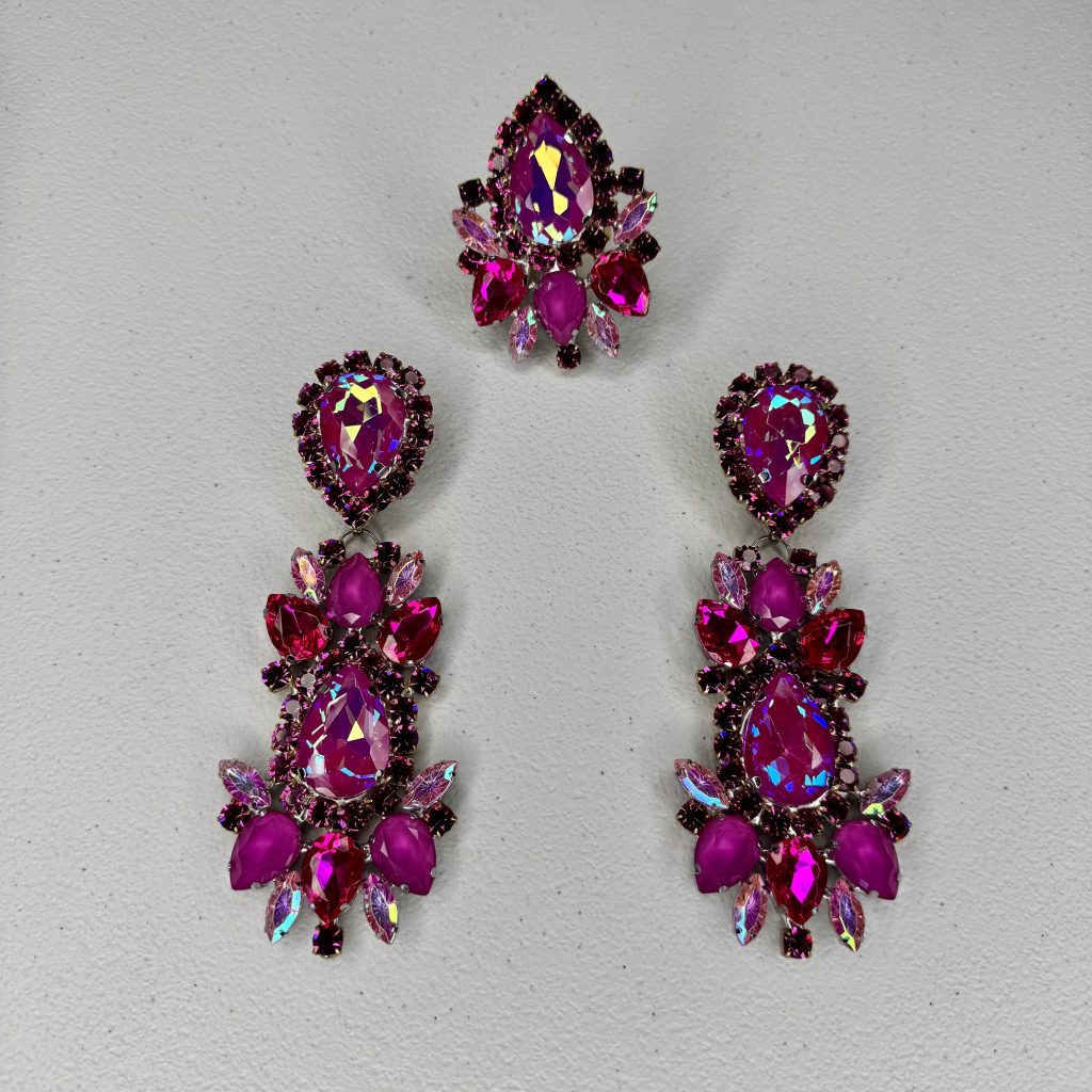 Magnet Backs - Pink Moment Earring & Ring Set