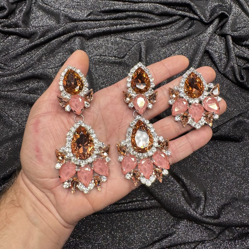 Clip Backs - Peachy Nude Earring & Ring Set