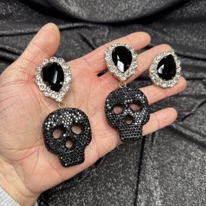 Magnet Backs - Skull Earring & Ring Set