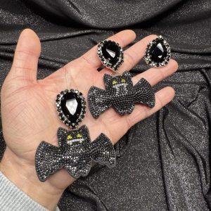 Magnet Backs - Bat Earring & Ring Set