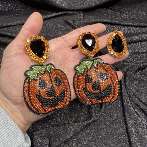 Magnet Backs - Pumpkin Earring & Ring Set