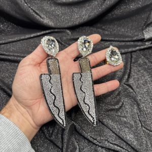 Magnet Backs - Knife Earring & Ring Set